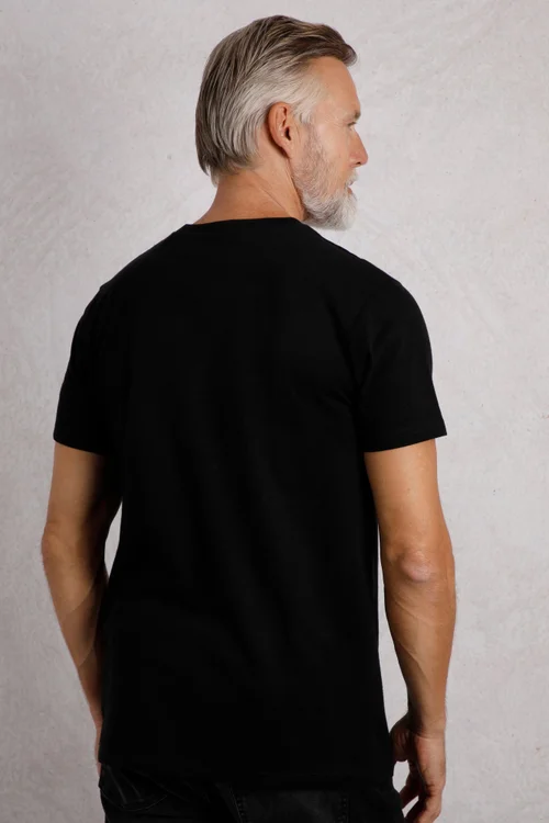 Weird Fish Black Fished Branded T-Shirt - Large Image 2