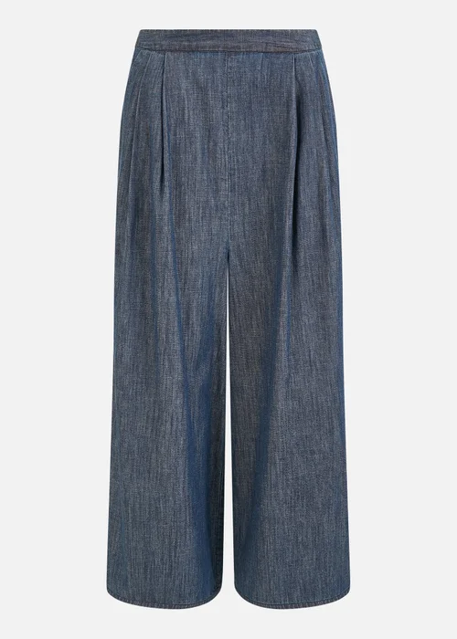 Yumi Blue Chambray Denim Culottes - 18 Image 3