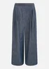 Yumi Blue Chambray Denim Culottes - 18 Image 3