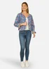 Yumi Blue Floral Reversible Cotton Quilted Jacket - 16 Image 1