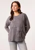 Blue Vanilla Grey Bow Sweatshirt - Medium/Large Image 4