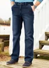 Cotton Traders Indigo Side Elasticated Straight-Fit Jeans - 46/L29 Image 3