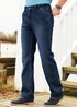 Cotton Traders Indigo Side Elasticated Straight-Fit Jeans - 46/L29 Image 4