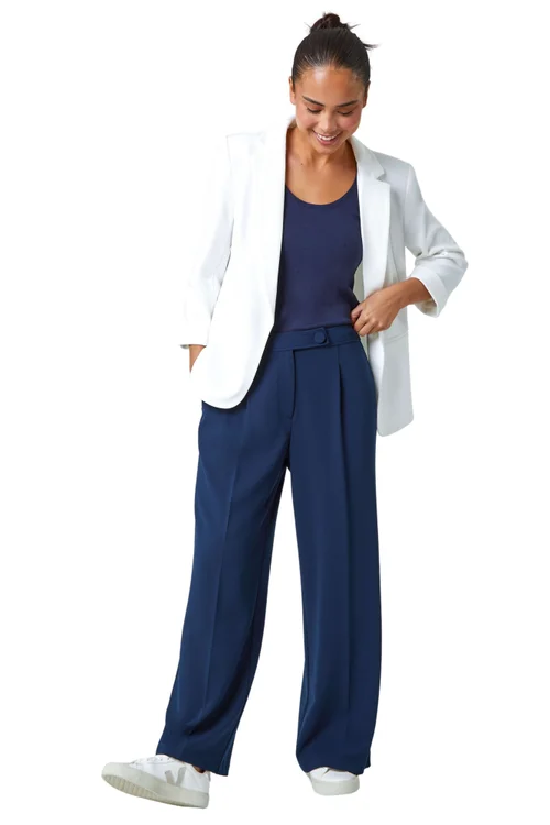 Roman Ivory Petite 3/4 Sleeve Classic Stretch Blazer - 18 Image 1