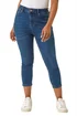 Roman Indigo Petite Slim Crop Stretch Jeans - Size 16 Image 1