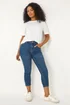 Roman Indigo Petite Slim Crop Stretch Jeans - Size 16 Image 2