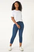 Roman Indigo Petite Slim Crop Stretch Jeans - Size 16 Image 3