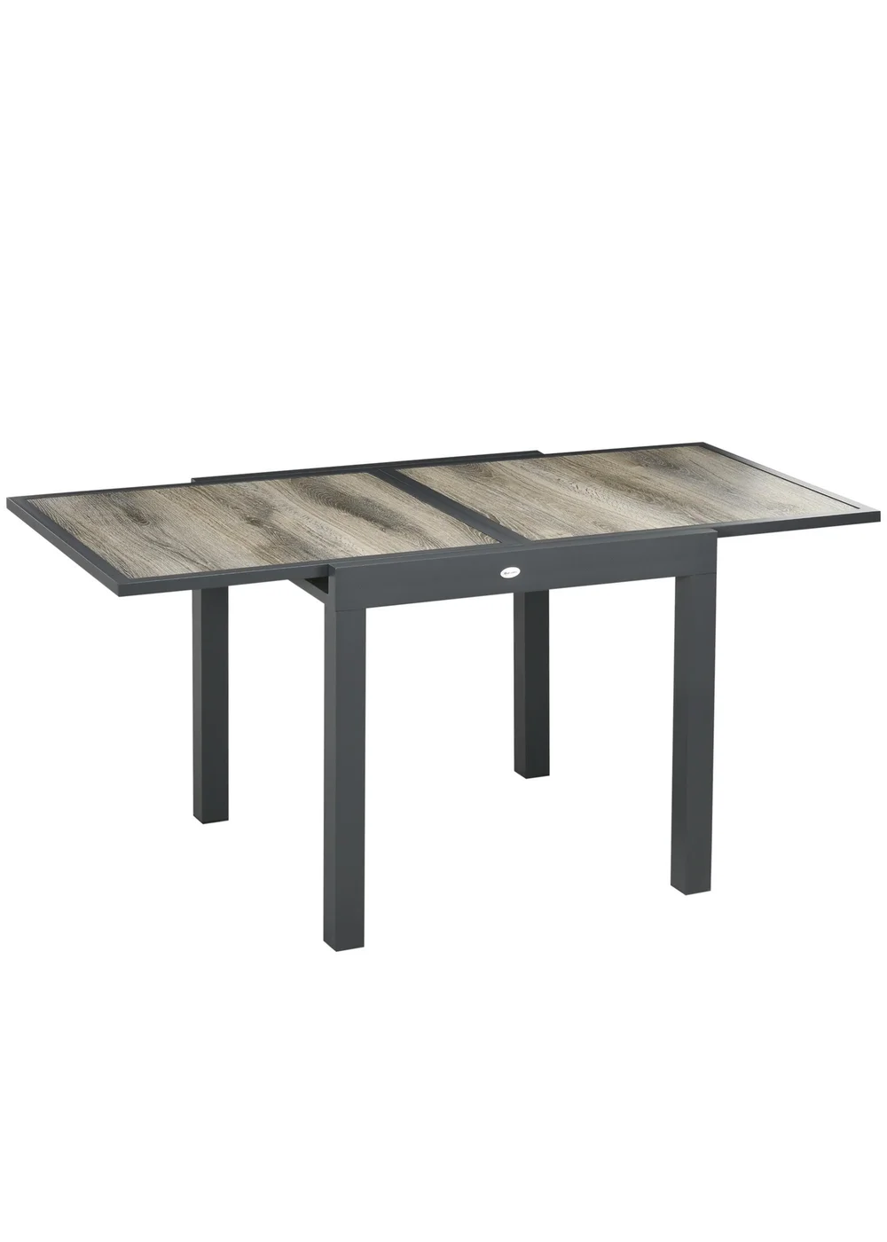 Outsunny Extendable Outdoor Dining Table Aluminium Rectangle Patio Table - One Size Image 2