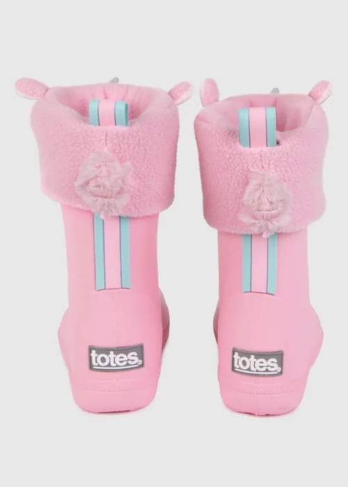 Totes Cirrus Pink Childrens Novelty Welly Liner - Size 9 - 10 Image 4