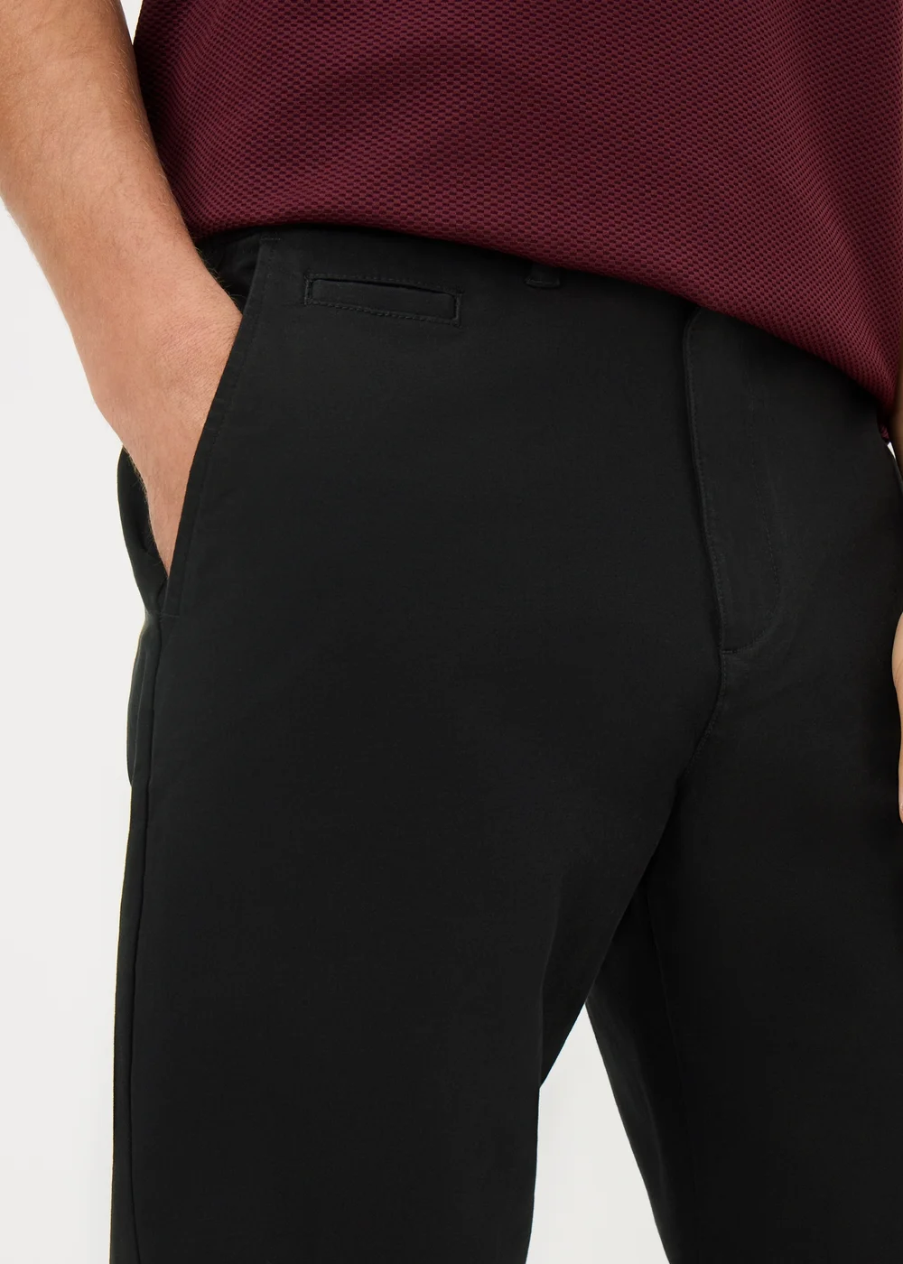 Black Flex Chinos - 30 Waist Regular Image 2
