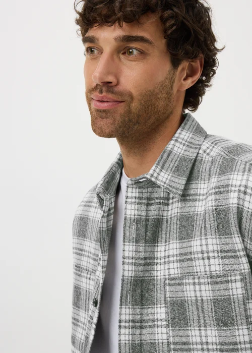 Grey Long Sleeve Grindle Check Shirt - XXXL Image 2