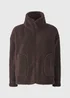 Chocolate Borg Zipped Jacket - L Image 4