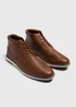Brown Chunky Chukka Boots - Size 7 Image 1