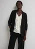 Et Vous Black Ruched Blazer - 8 Image 1