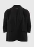 Et Vous Black Ruched Blazer - 8 Image 3