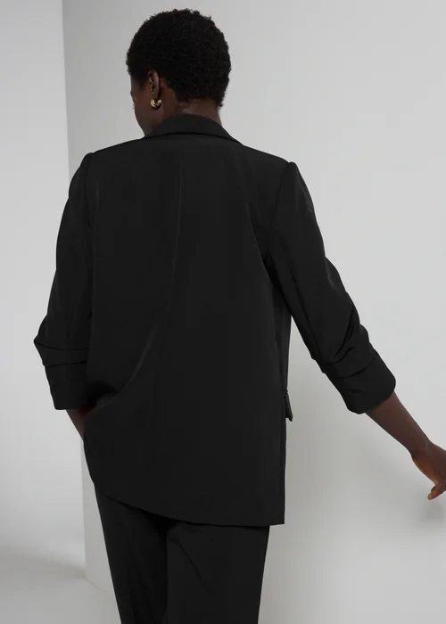 Et Vous Black Ruched Blazer - 8 Image 2