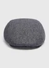 Grey Smart Melton Flat Cap - Small/Medium Image 1