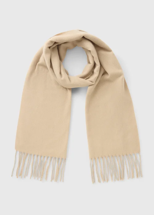 Stone Fringe Trim Scarf - One Size Image 1