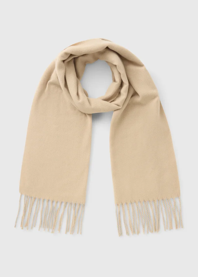 Stone Fringe Trim Scarf