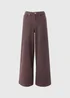 Brown Wide Leg Jeans - Size 22 31 leg Image 4