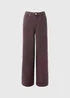 Burgundy Wide Leg Jeans - Size 10 29 leg Image 2