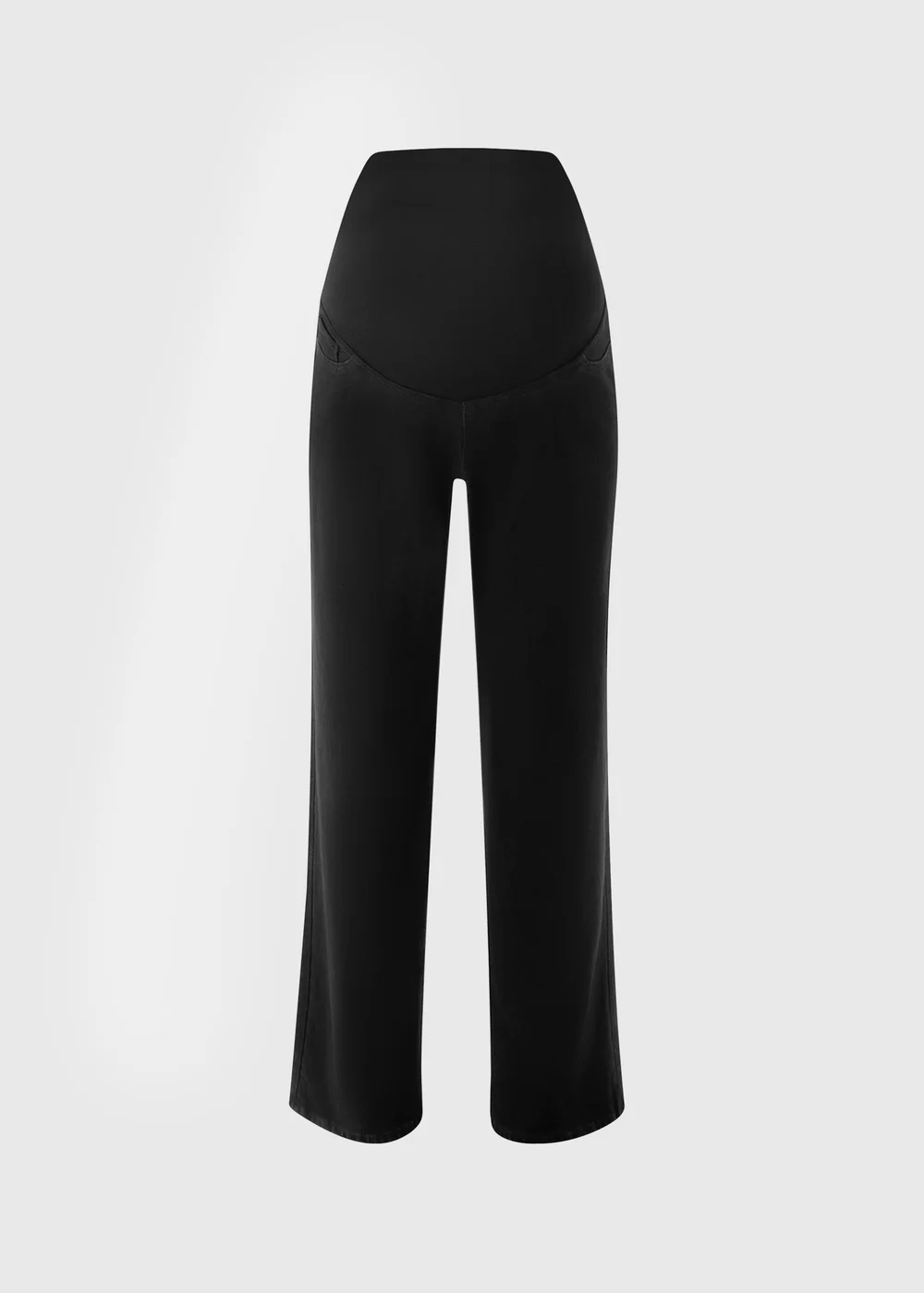 Black Over The Bump Straight Fit Jeans - Size 10 31 leg Image 1