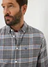 Lincoln Charcoal Brushed Check Shirt - XXXL Image 3