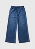 Dark Wash Comfort Fit Wide Leg Jeans - Size 24 29 leg Image 1