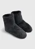 Grey Patterned Slipper Boots - Size 11 Image 1