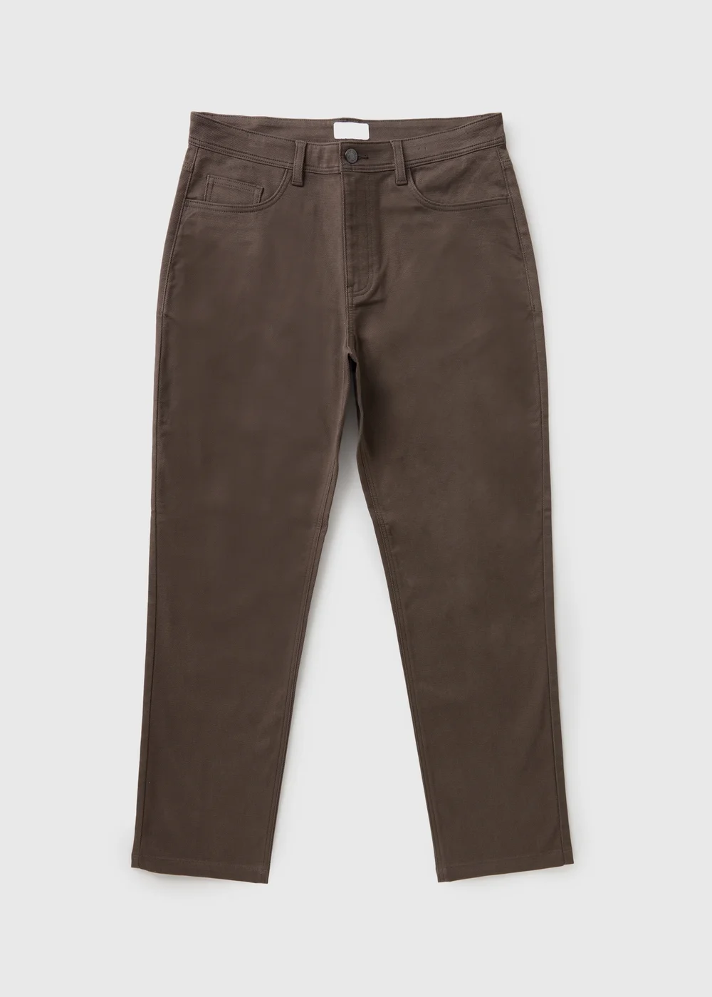 Mushroom Textured Chinos - 30 Waist Regular Image 1