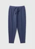 Blue Interlock Tapered Joggers - XXXL Image 3
