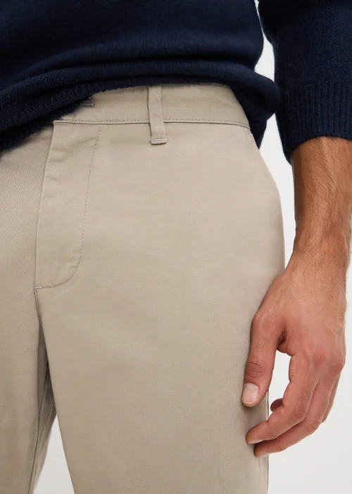 Mushroom Straight Fit Chinos - 40 Waist Short Image 2