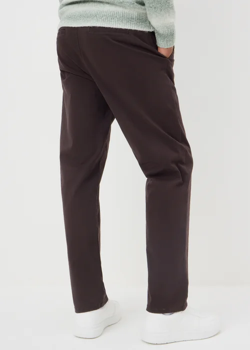 Dark Brown Straight Fit Chinos - 40 Waist Regular Image 3