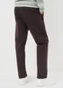 Dark Brown Straight Fit Chinos - 30 Waist Regular Image 3