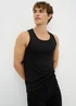 2 Pack Black Medium Thermal Vests - Small Image 3