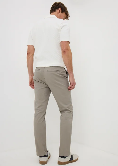 Mushroom Slim Fit Chinos - 30 Waist Regular Image 3
