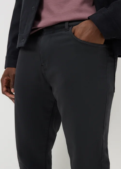 Charcoal 5 Pocket Trousers - 30 Waist Short Image 3