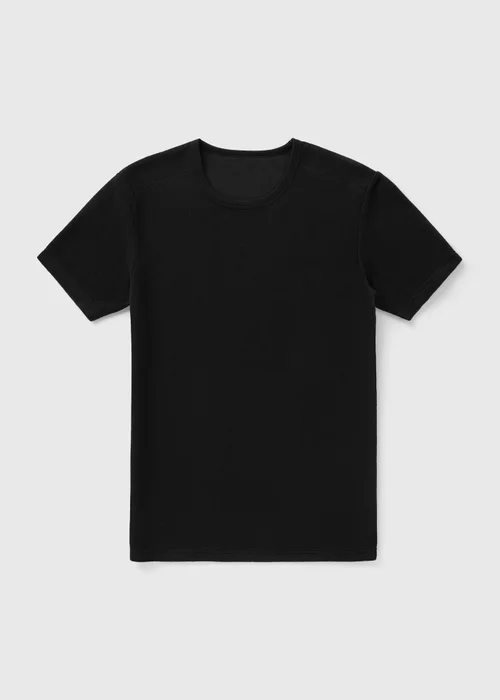 Black Maximum Thermal Short Sleeve T-Shirt - Small Image 3
