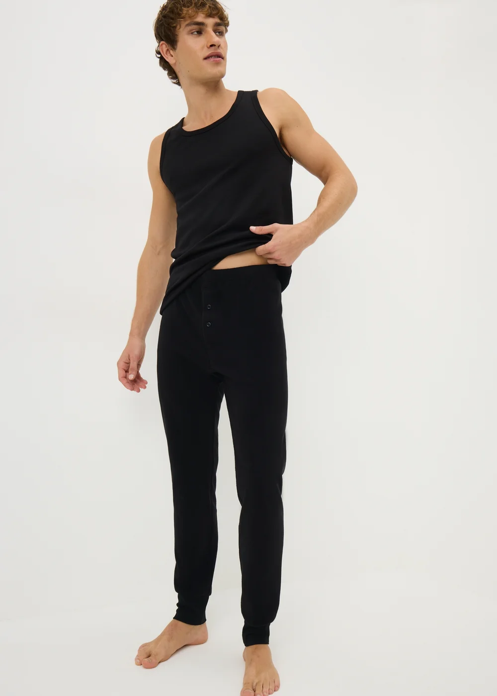 Black Maximum Thermal Long Johns - Medium Image 2