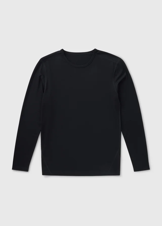 Black Thermal Long Sleeve Top