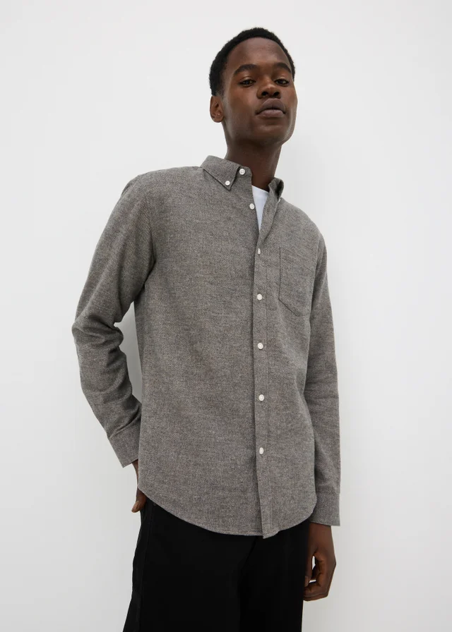 Brown Grindle Plain Shirt