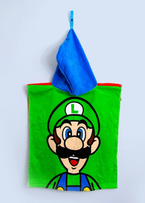 Nintendo Mario Luigi Poncho - One Size Image 2
