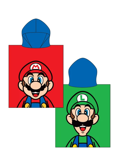 Nintendo Mario Luigi Poncho - One Size Image 4