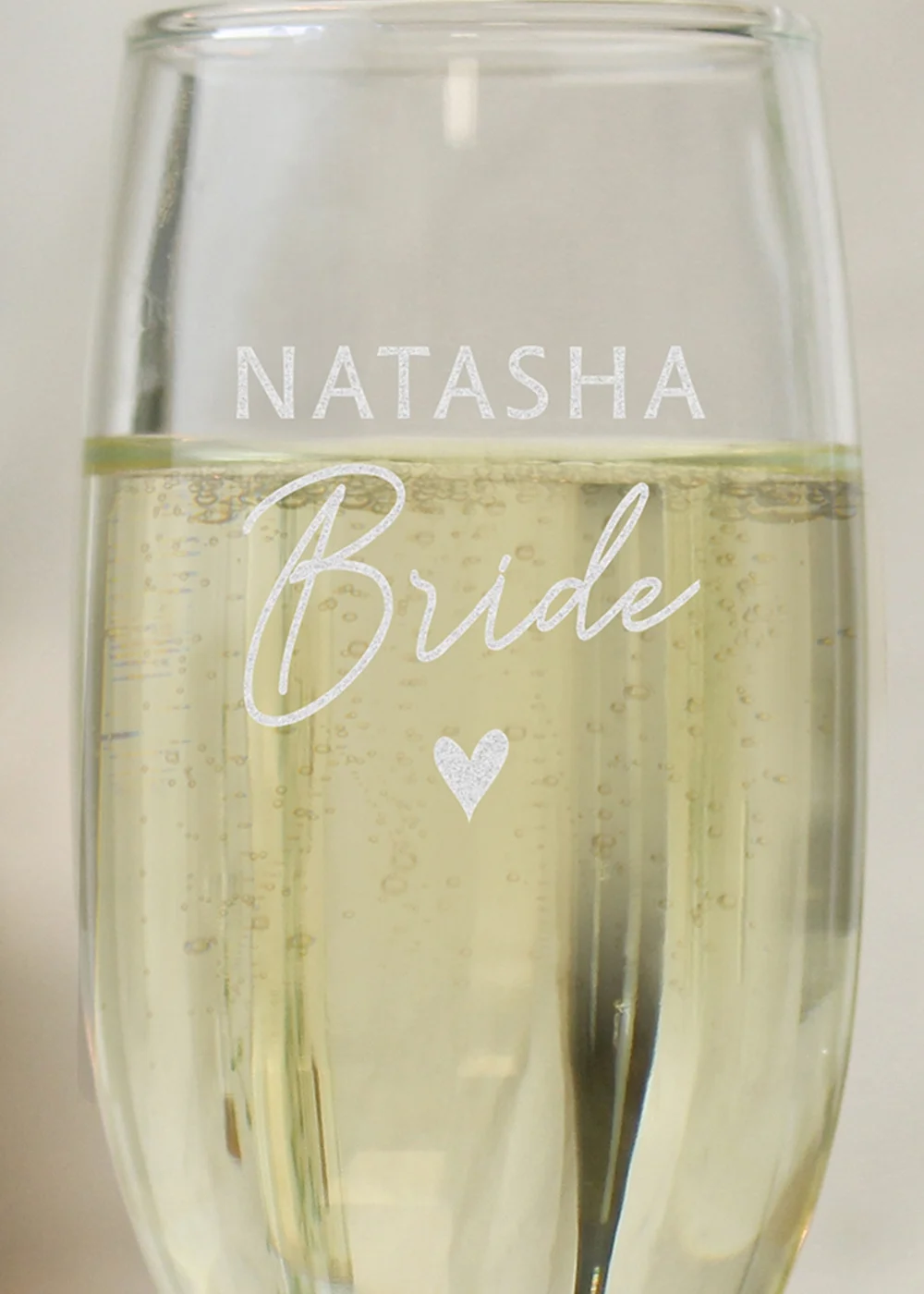Personalised Memento Company Bride Flute Glass - One Size Image 2