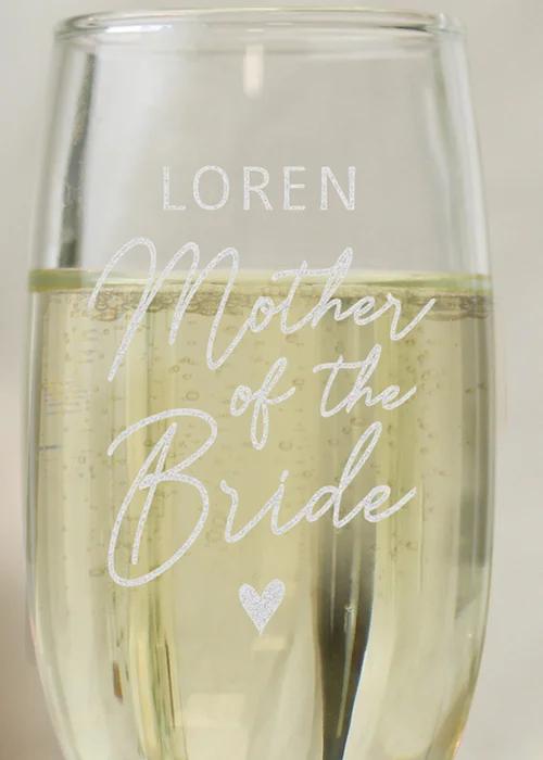 Personalised Memento Company Mother of the Bride Flute - One Size Image 2