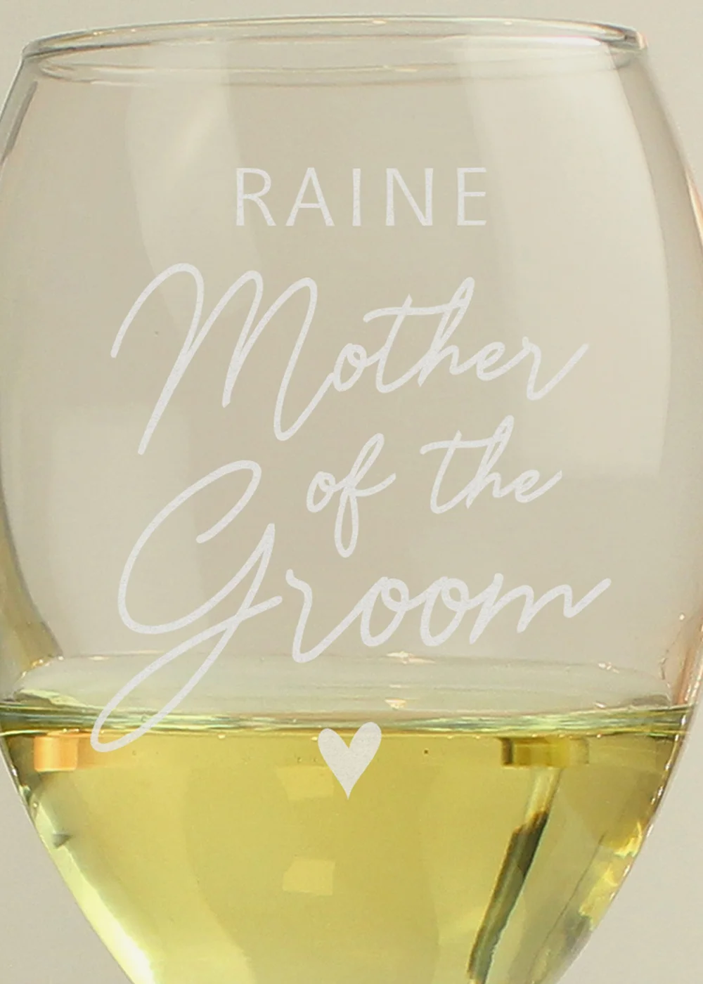 Personalised Memento Company Mother of the Groom Wine Glass - One Size Image 2