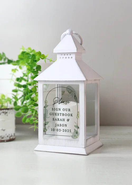 Personalised Memento Company Botanical Wedding Lantern - One Size Image 3
