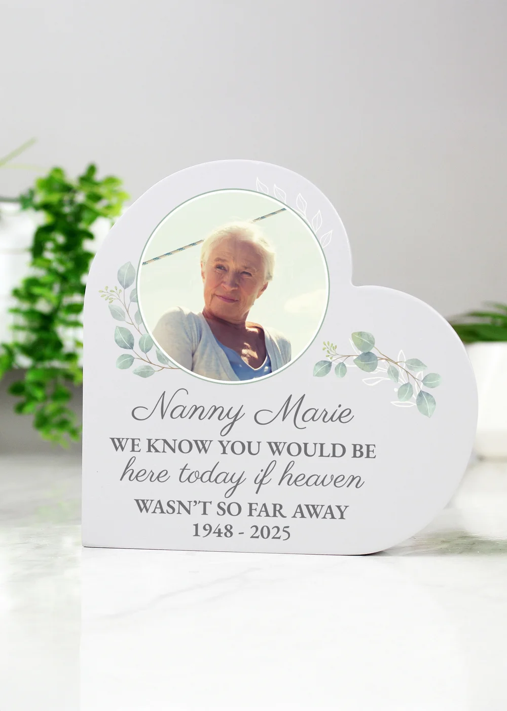 Personalised Memento Company Wedding Memory Table Heart Ornament - One Size Image 3