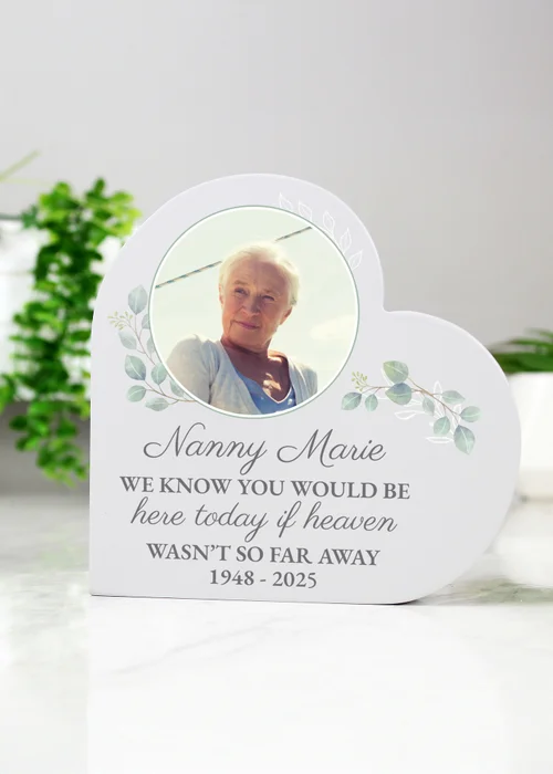 Personalised Memento Company Wedding Memory Table Heart Ornament - One Size Image 3