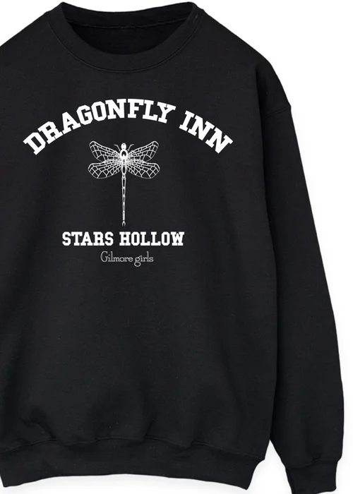 Spiral Galaxy Gilmore Girls Dragonfly Inn Black Sweatshirt - 4XL Image 2